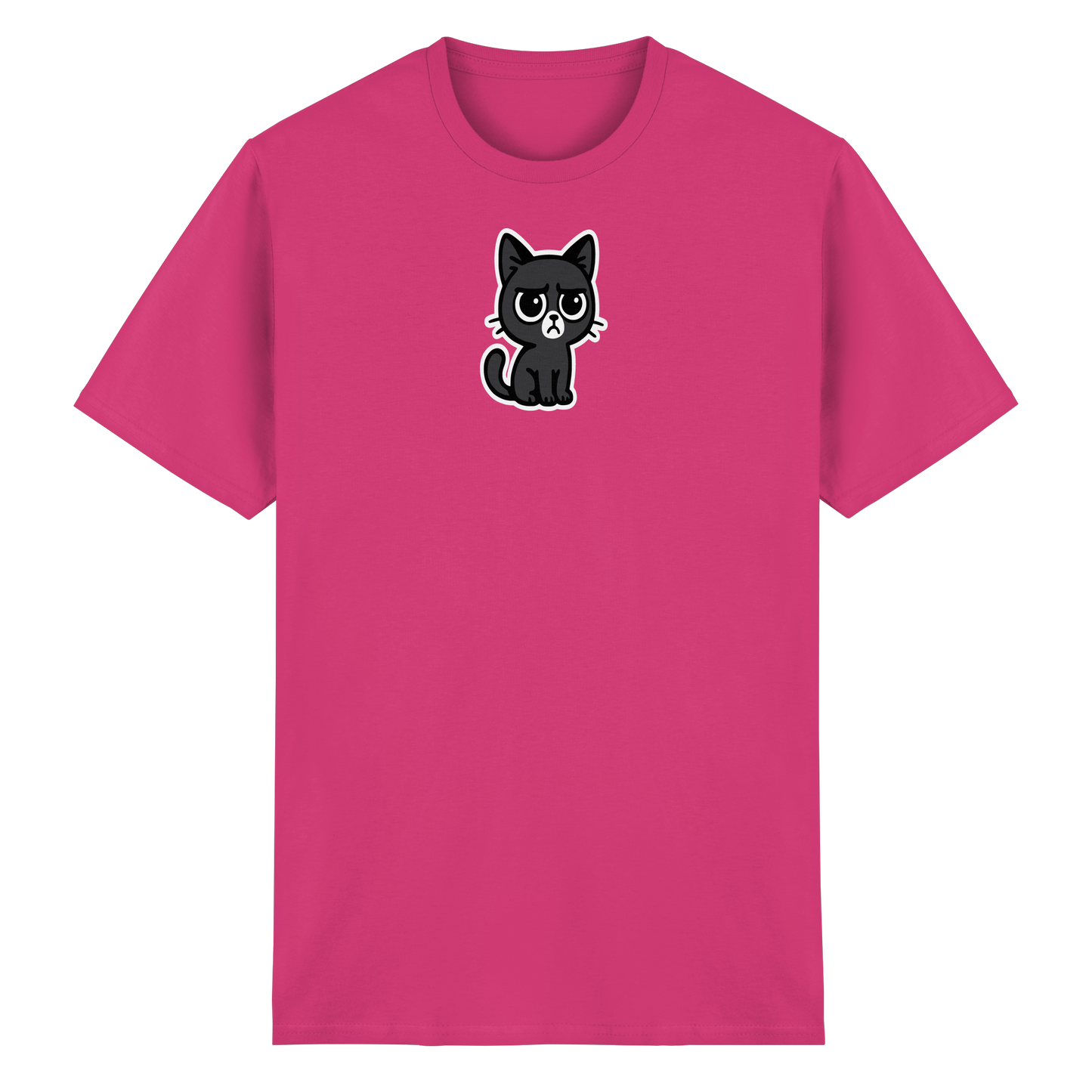Schwarze Katze mit trotzigen Blick – Management-Ebene: Katze - Heavy Cotton T-Shirt