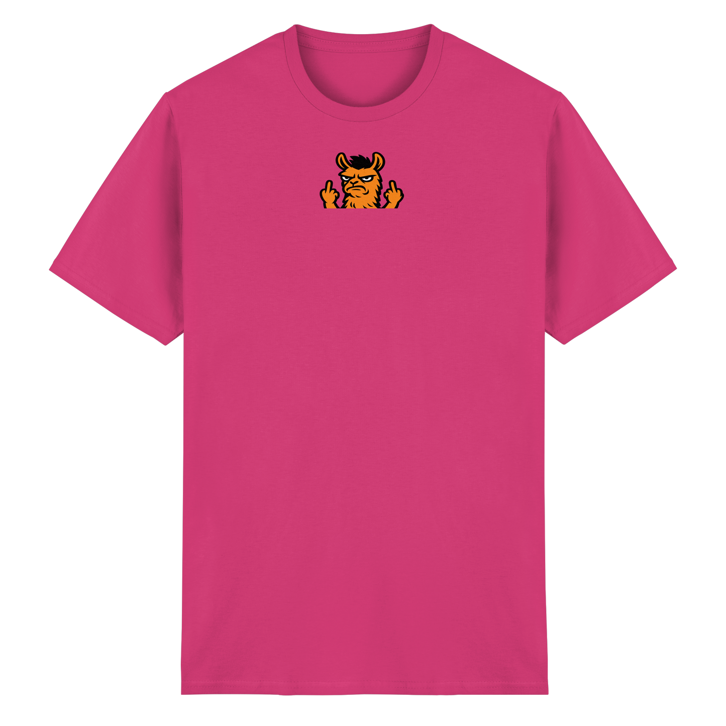 Lama mit Mittelfinger – Dein Mode-Statement gegen soziale Überforderung - Heavy Cotton T-Shirt