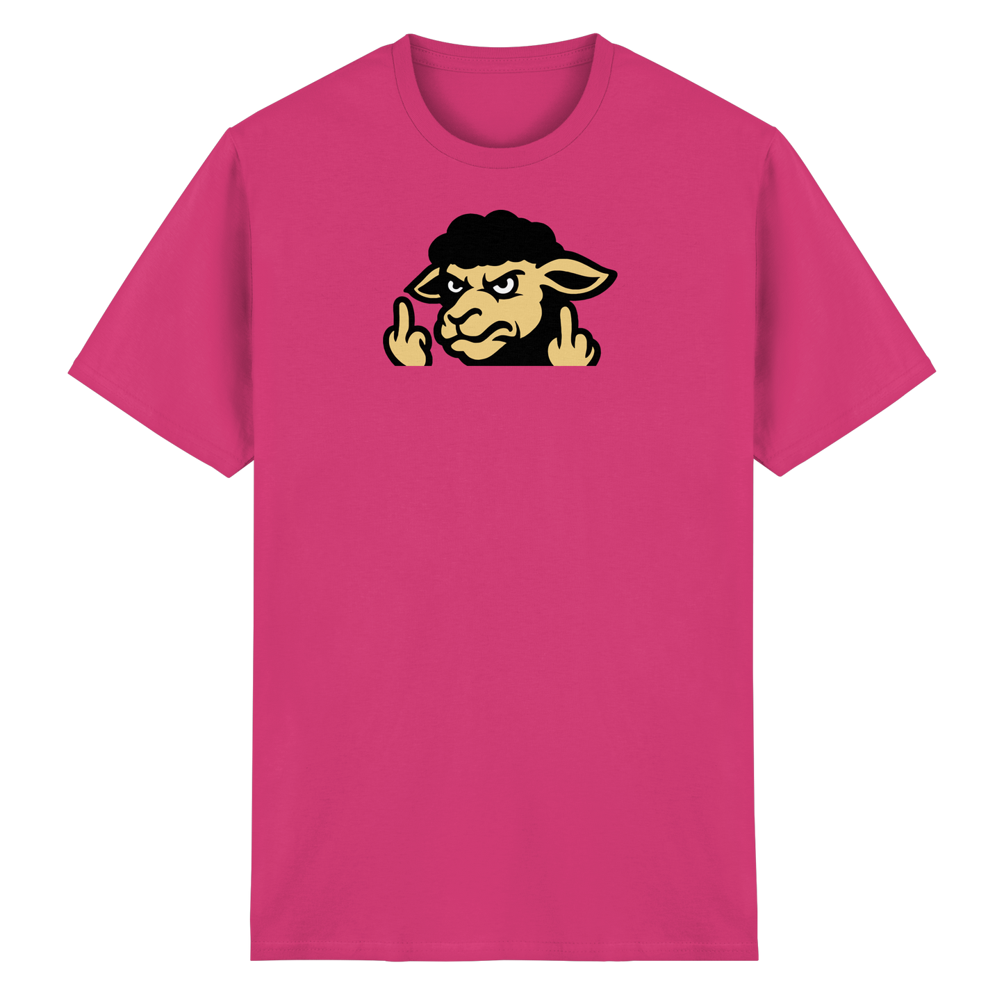 Schwarzes Schaf mit Mittelfinger – Für alle, die nicht dazugehören wollen - Heavy Cotton T-Shirt