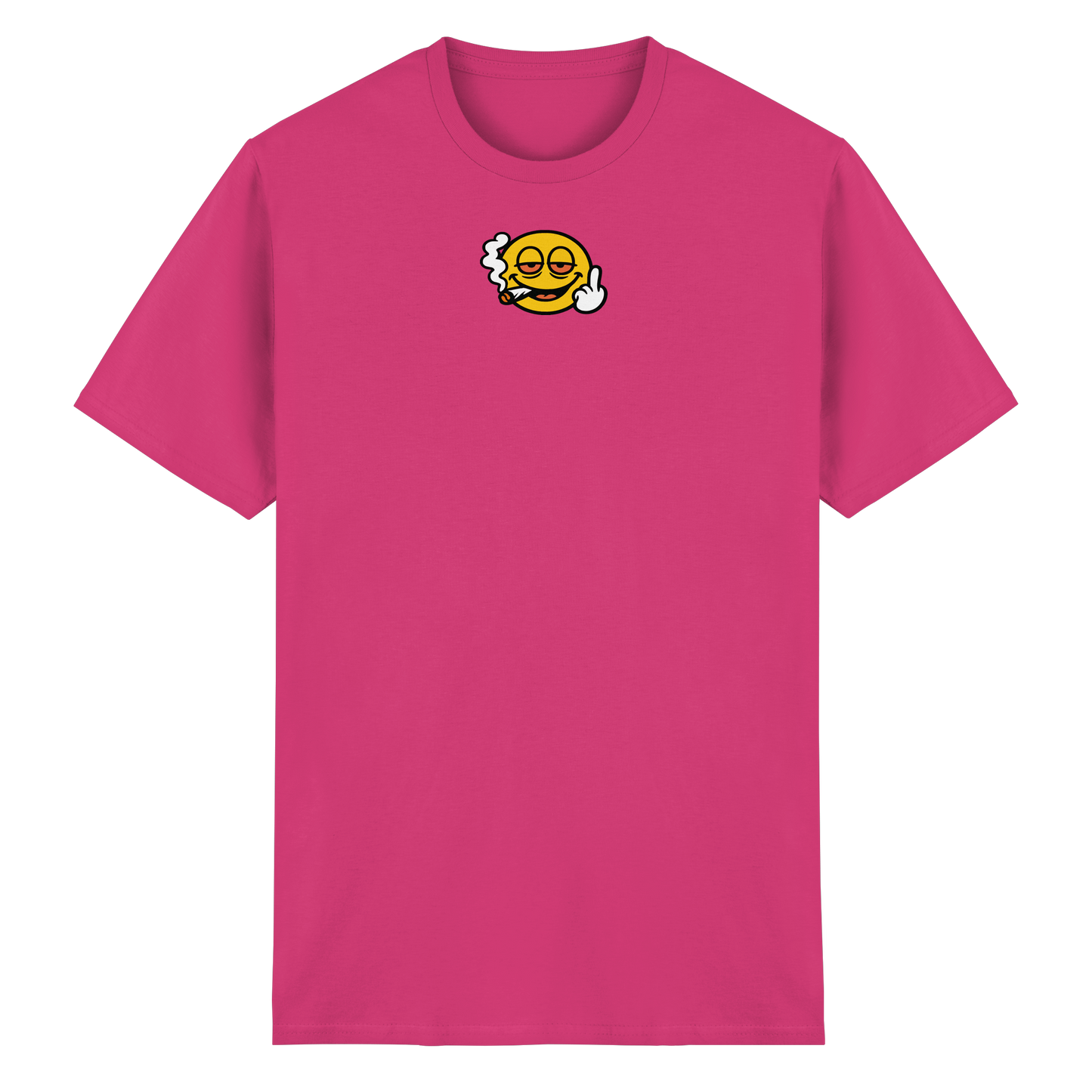 Smiley mit Mittelfinger – Wie ein Joint, nur zum Anziehen - Heavy Cotton T-Shirt