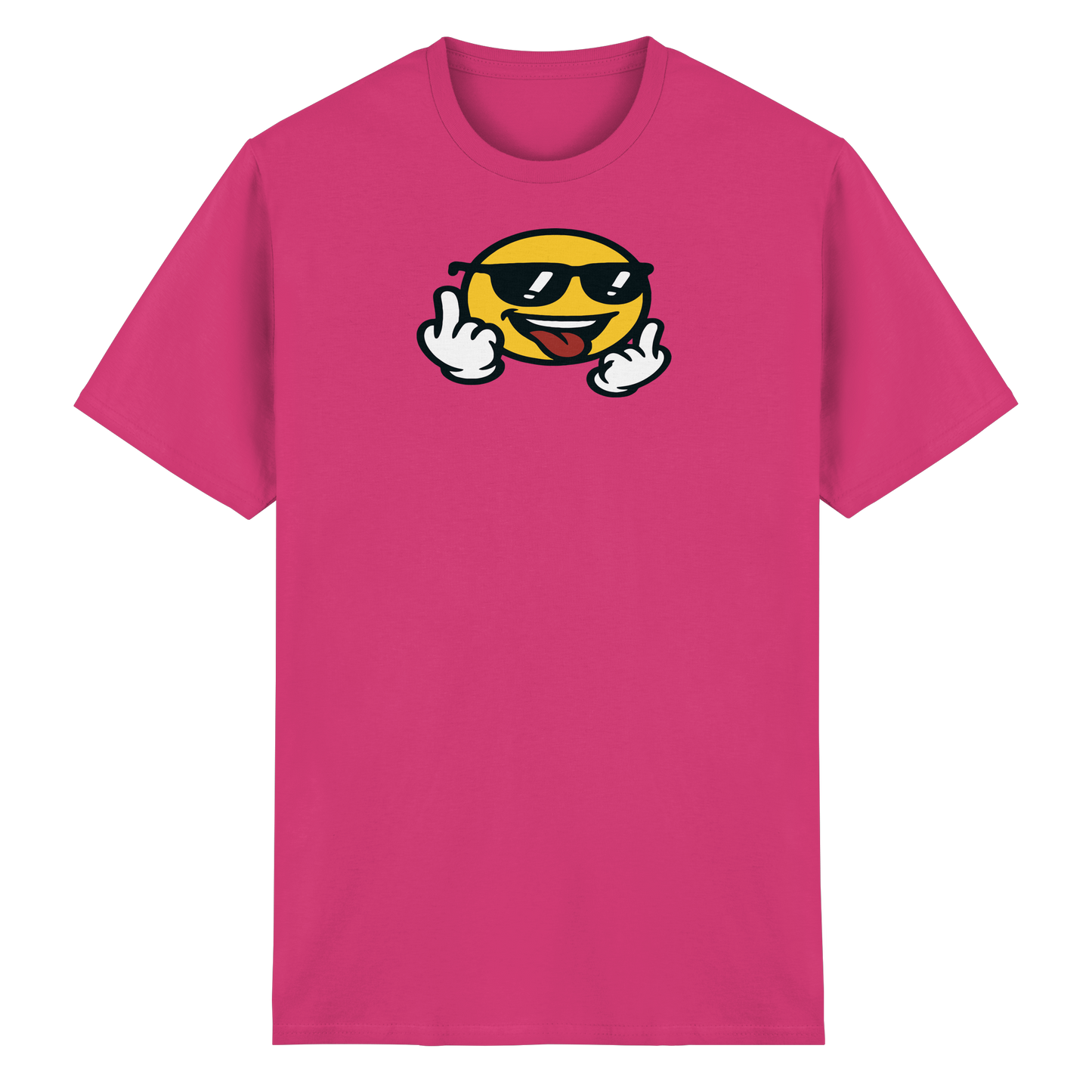 Smiley mit Mittelfinger – Der freundlichste Mittelfinger der Welt - Heavy Cotton T-Shirt
