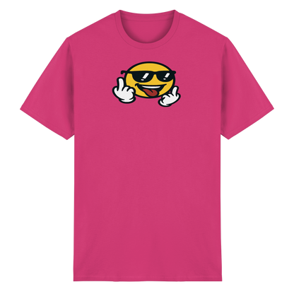 Smiley mit Mittelfinger – Der freundlichste Mittelfinger der Welt - Heavy Cotton T-Shirt