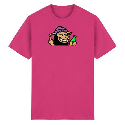 Schaf mit Mittelfinger im Partymodus – Dancefloor? Nur wenn’s brennt - Heavy Cotton T-Shirt