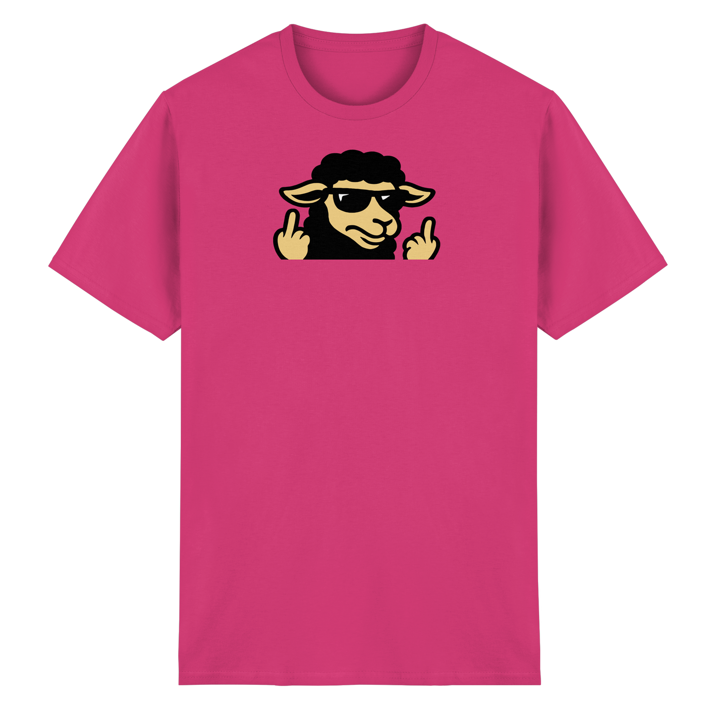 Schwarzes Schaf mit Mittelfinger – Schluss mit Nettigkeit - Heavy Cotton T-Shirt