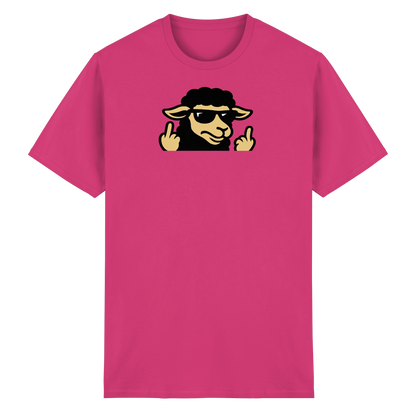 Schwarzes Schaf mit Mittelfinger – Schluss mit Nettigkeit - Heavy Cotton T-Shirt