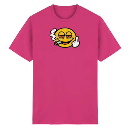 Smiley mit Mittelfinger – Wie ein Joint, nur zum Anziehen - Heavy Cotton T-Shirt