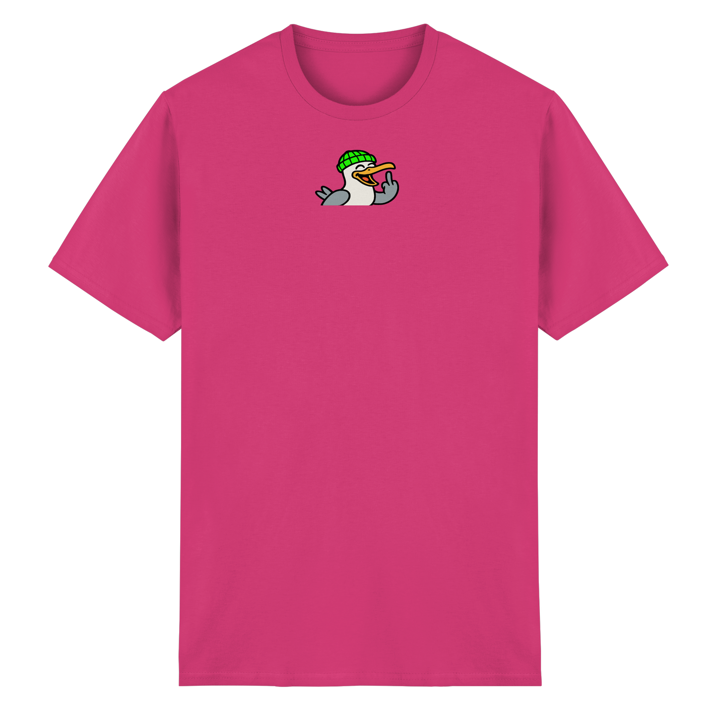 Möwe mit Mittelfinger – Wenn Höflichkeit keine Option mehr ist - Heavy Cotton T-Shirt