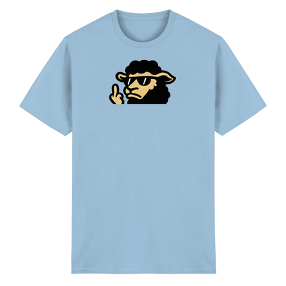 Schwarzes Schaf mit Mittelfinger – Lieber auffallen als mitlaufen - Heavy Cotton T-Shirt