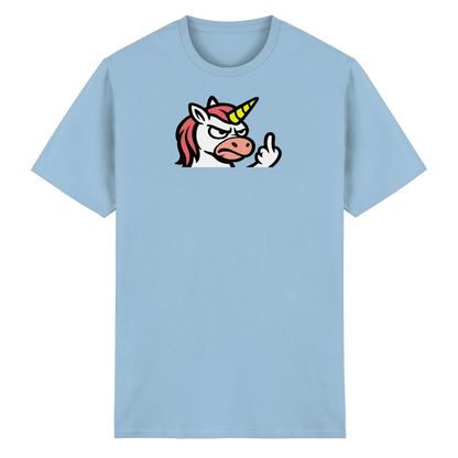 Einhorn mit Mittelfinger – Magie war gestern, jetzt kommt Klartext - Heavy Cotton T-Shirt