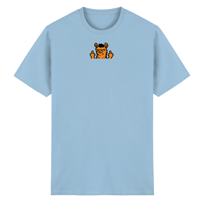 Lama mit Mittelfinger – Dein Mode-Statement gegen soziale Überforderung - Heavy Cotton T-Shirt
