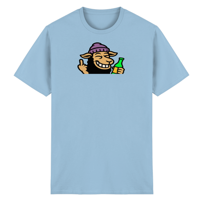 Schaf mit Mittelfinger im Partymodus – Dancefloor? Nur wenn’s brennt - Heavy Cotton T-Shirt