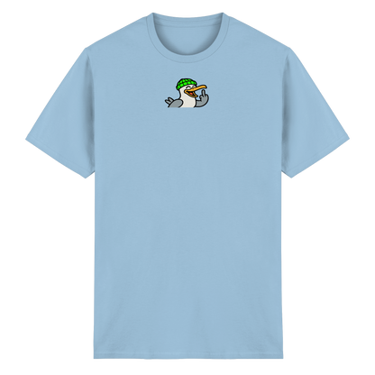 Möwe mit Mittelfinger – Wenn Höflichkeit keine Option mehr ist - Heavy Cotton T-Shirt