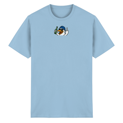 Möwe mit Mittelfinger – Der fliegende Cocktail der Verweigerung - Heavy Cotton T-Shirt