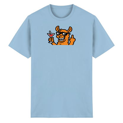 Lama mit Mittelfinger – Partymodus mit Attitüde  - Heavy Cotton T-Shirt