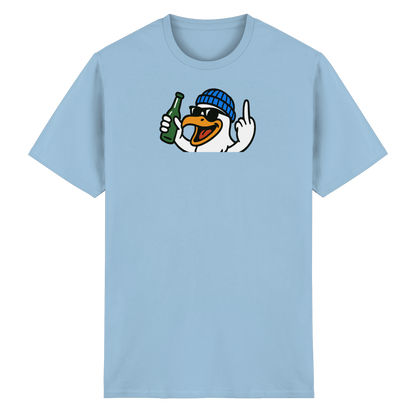 Möwe mit Mittelfinger – Der fliegende Cocktail der Verweigerung - Heavy Cotton T-Shirt