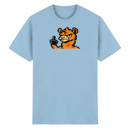 Lama mit Mittelfinger – Meditation auf Abwehrmodus - Heavy Cotton T-Shirt