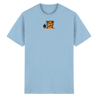 Lama mit Mittelfinger – Meditation auf Abwehrmodus - Heavy Cotton T-Shirt