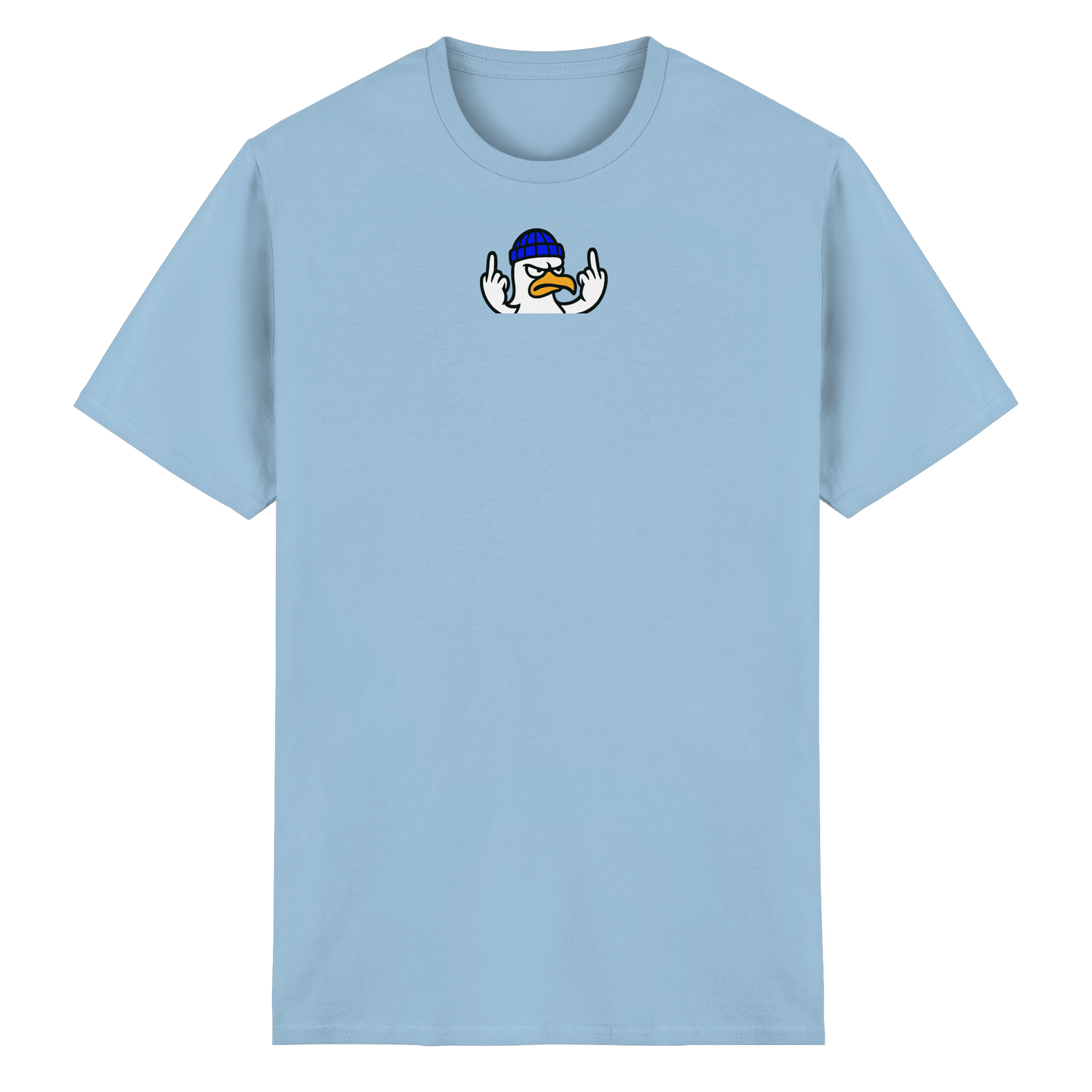 Möwe mit Mittelfinger – Kein Bock, keine Diskussionen - Heavy Cotton T-Shirt