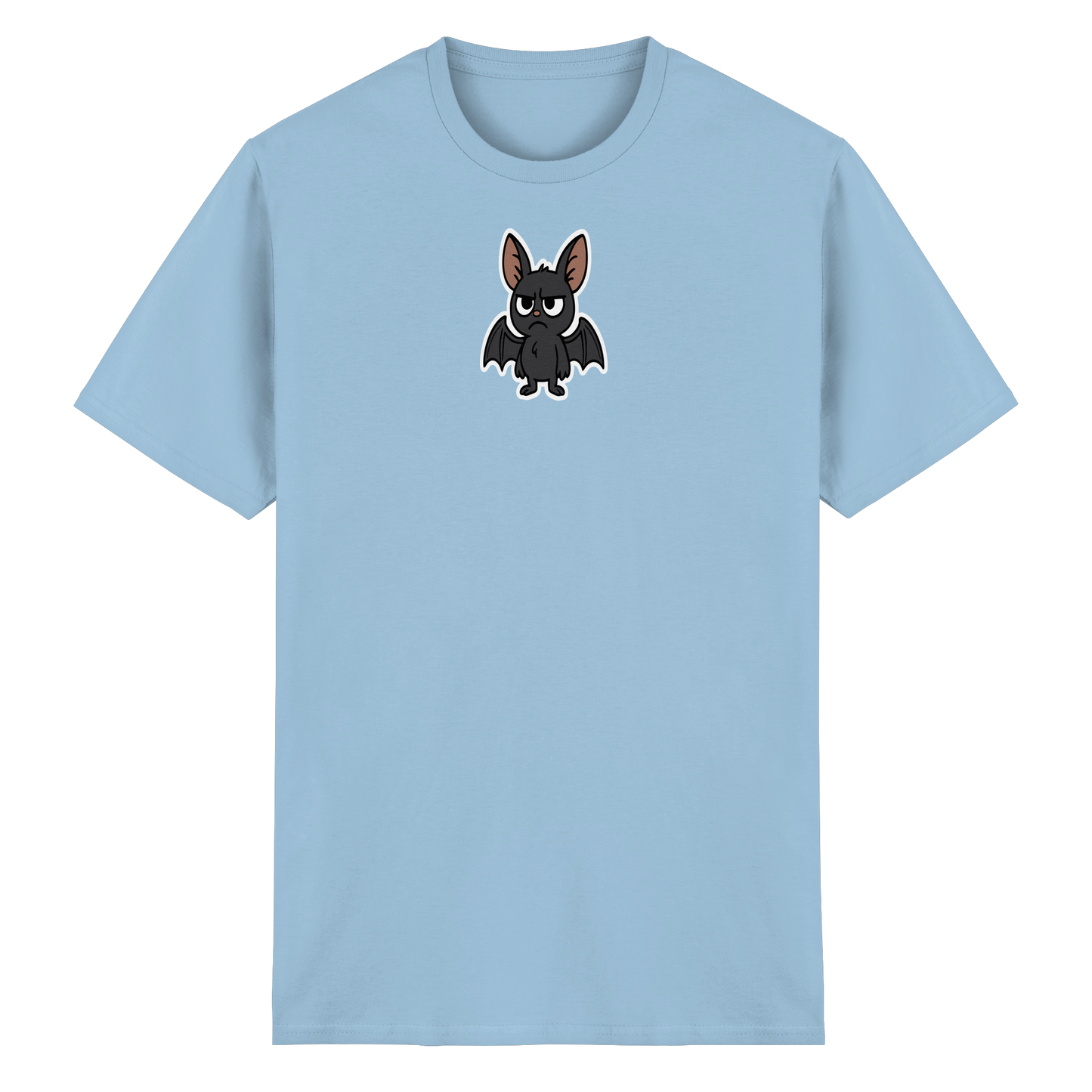 Fledermaus mit Augenrollen – Sozial, aber selektiv - Heavy Cotton T-Shirt