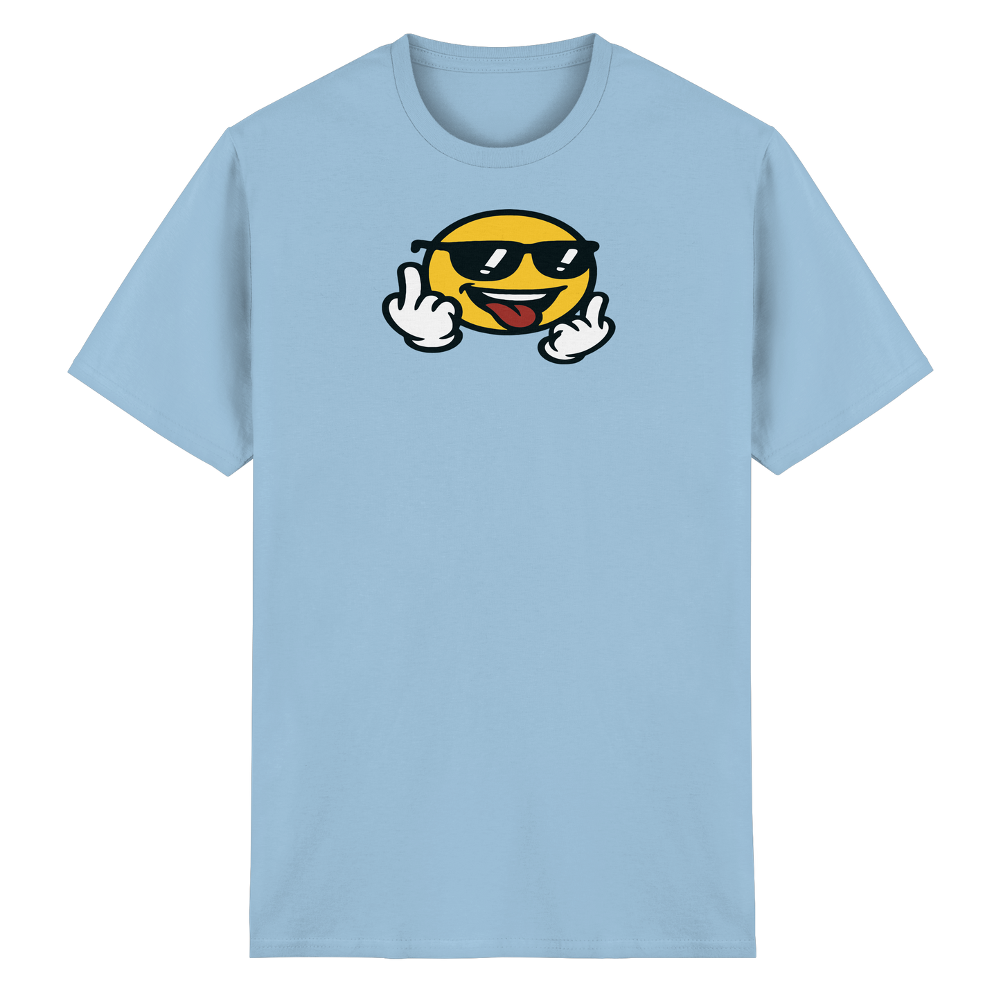 Smiley mit Mittelfinger – Der freundlichste Mittelfinger der Welt - Heavy Cotton T-Shirt