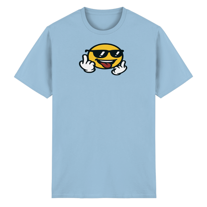Smiley mit Mittelfinger – Der freundlichste Mittelfinger der Welt - Heavy Cotton T-Shirt