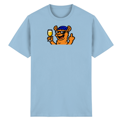 Lama mit Mittelfinger – Der ultimative Stoppschild für Laberer - Heavy Cotton T-Shirt