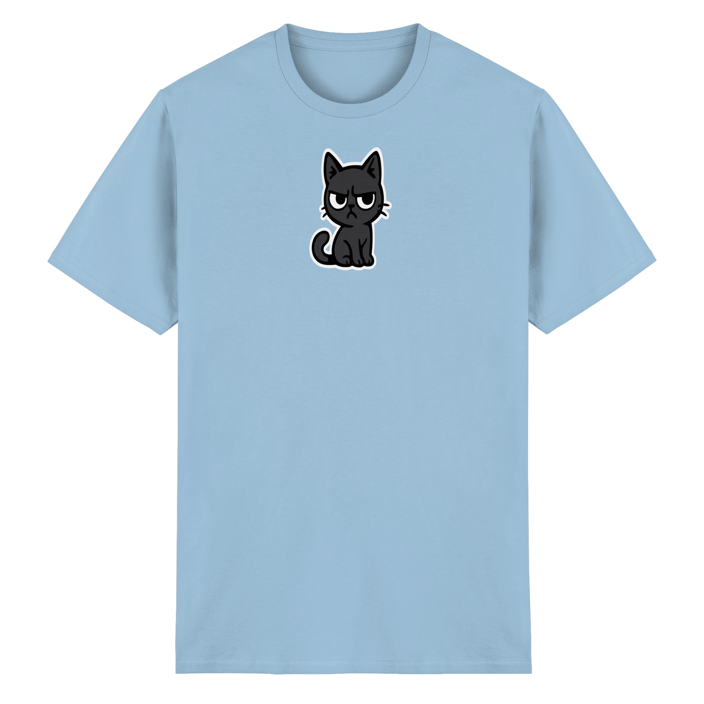 Schwarze Katze im Schatten – Personal wird beobachtet - Heavy Cotton T-Shirt