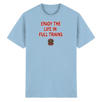 Enjoy the life in full trains - Heavy Cotton T-Shirt