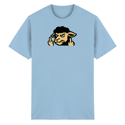 Schwarzes Schaf mit Mittelfinger – Für alle, die nicht dazugehören wollen - Heavy Cotton T-Shirt