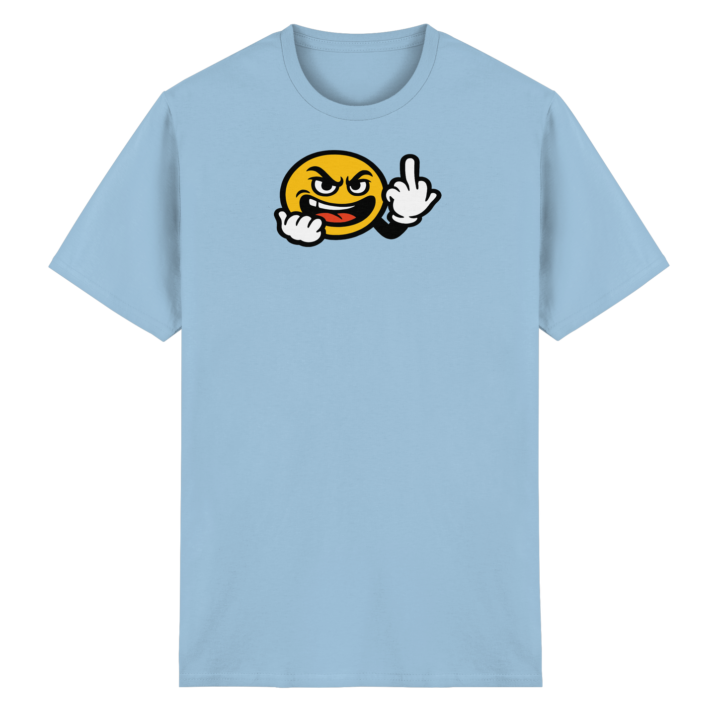 Smiley mit Mittelfinger – Gute Laune. Schlechte Laune. Klar geregelt. - Heavy Cotton T-Shirt
