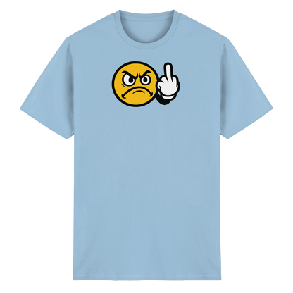 Smiley mit Mittelfinger – Dein stilles „Nope“ mit Gesicht - Heavy Cotton T-Shirt