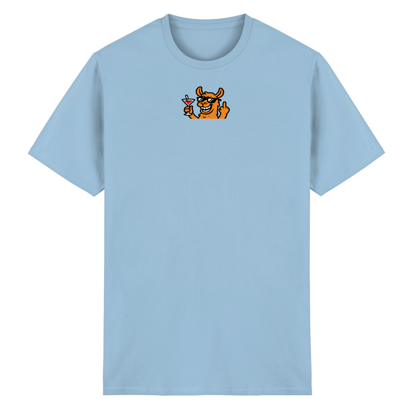 Lama mit Mittelfinger – Partymodus mit Attitüde - Heavy Cotton T-Shirt