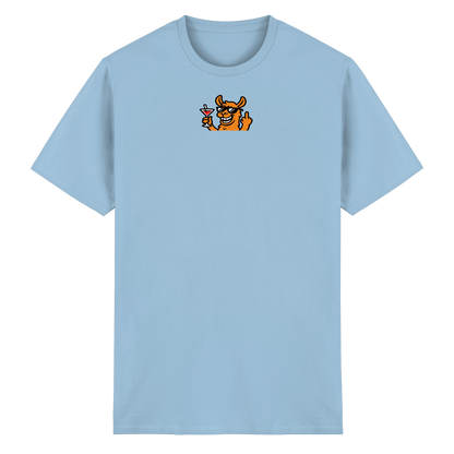 Lama mit Mittelfinger – Partymodus mit Attitüde - Heavy Cotton T-Shirt