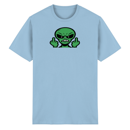 Alien mit Mittelfinger – Kontakt abgebrochen - Heavy Cotton T-Shirt