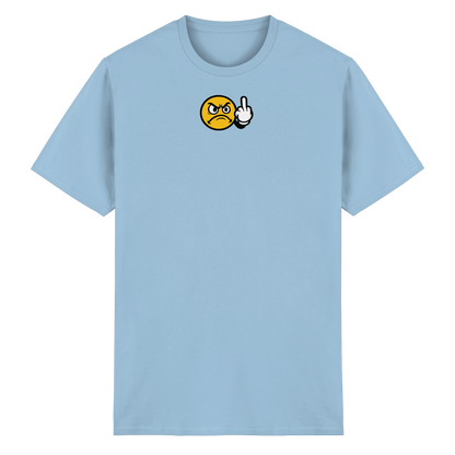 Smiley mit Mittelfinger – Dein stilles „Nope“ mit Gesicht - Heavy Cotton T-Shirt