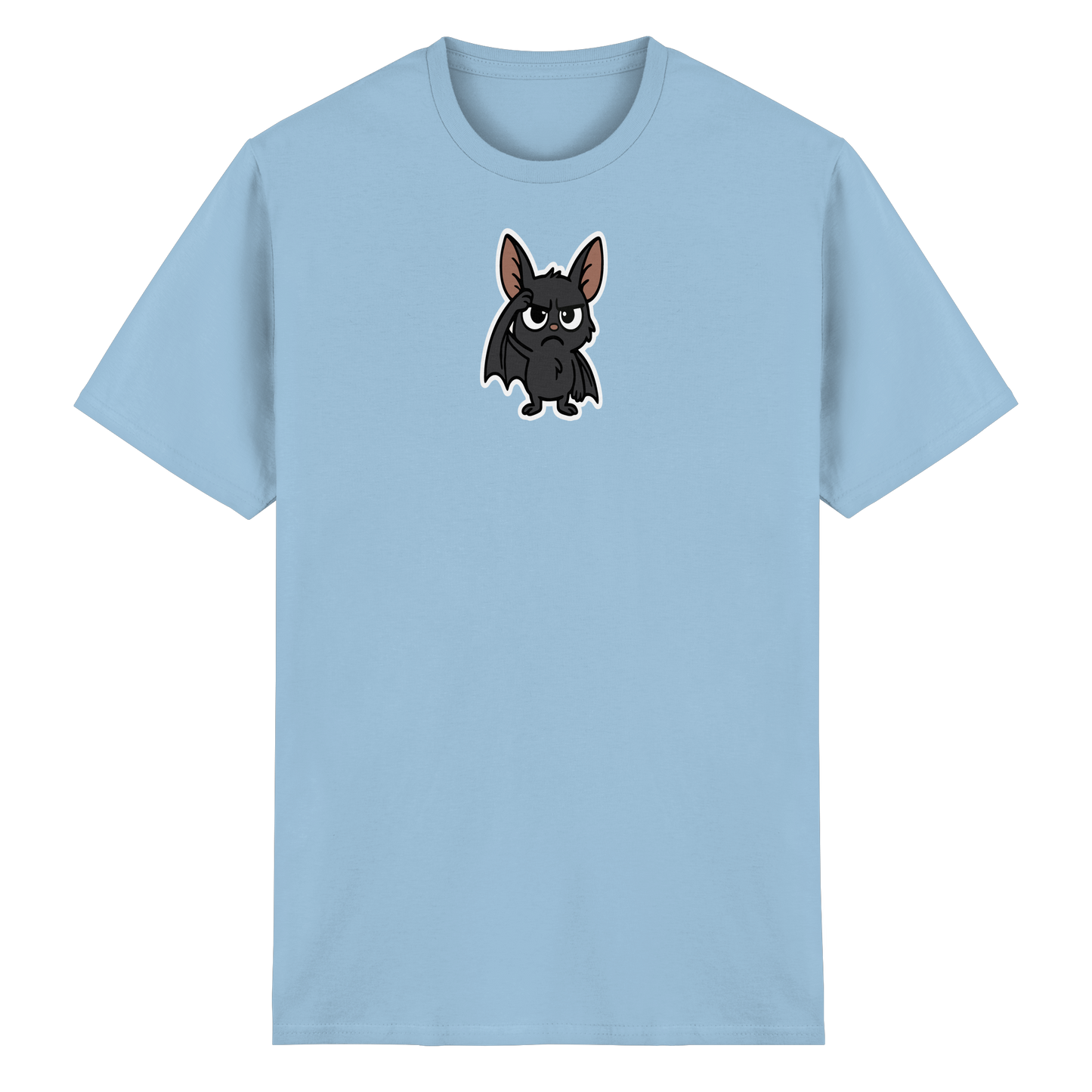 Fledermaus mit hochgezogener Braue – Nachtleben mit Meinung - Heavy Cotton T-Shirt