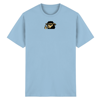 Schwarzes Schaf mit Mittelfinger – Lieber auffallen als mitlaufen - Heavy Cotton T-Shirt