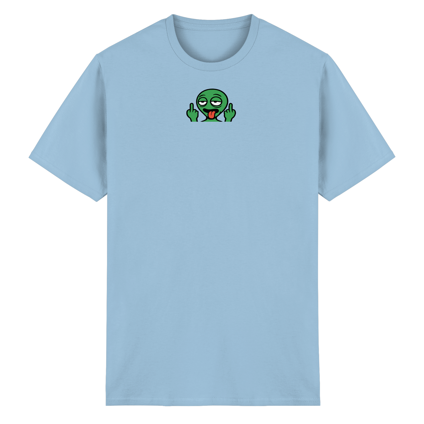 Alien mit Mittelfinger – Ich will nach Hause, aber erst flippe ich euch noch - Heavy Cotton T-Shirt