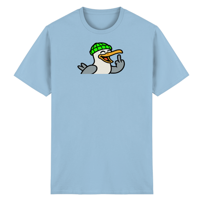 Möwe mit Mittelfinger – Wenn Höflichkeit keine Option mehr ist - Heavy Cotton T-Shirt