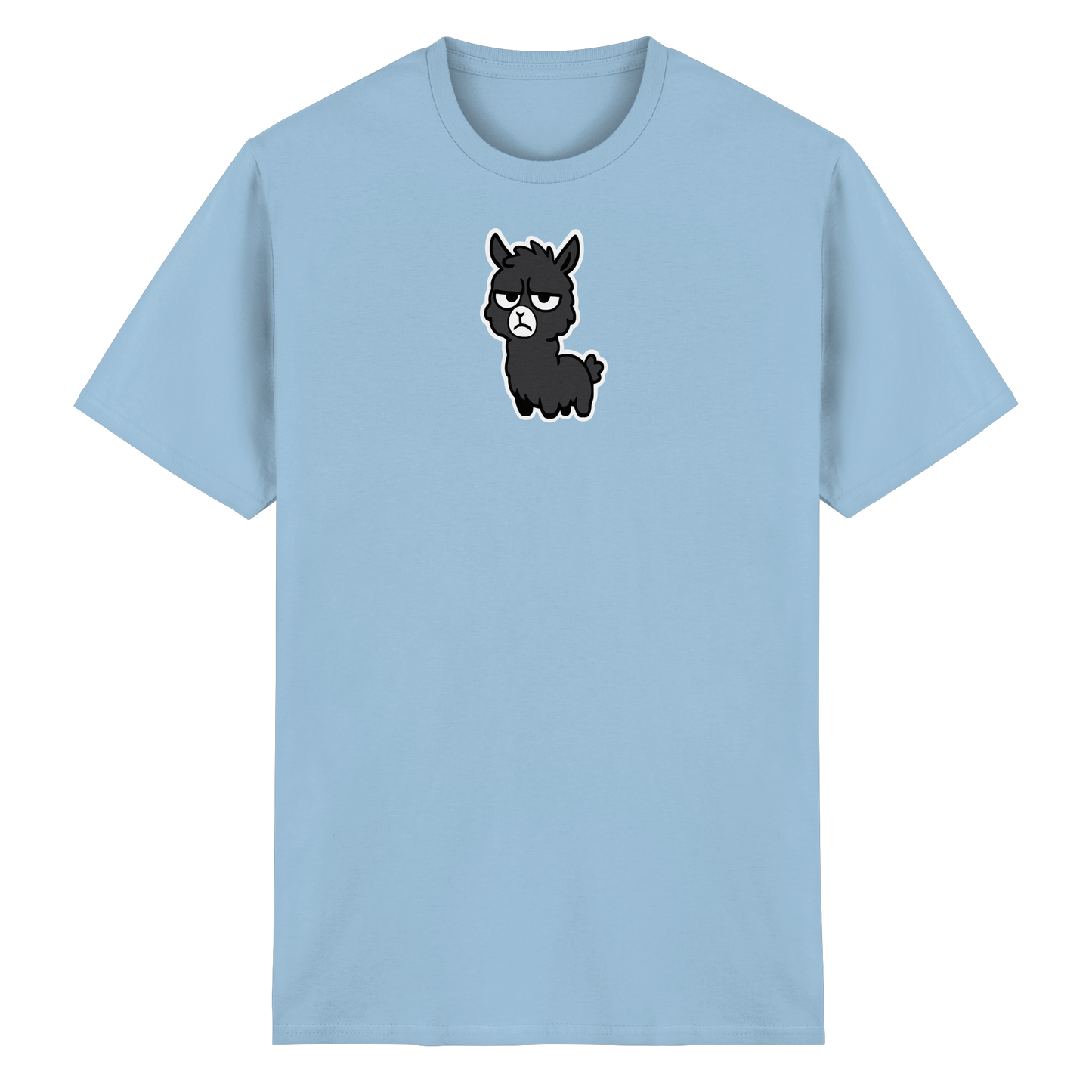 Alpaka mit Augenrollen & hochgezogener Lippe – Bitte nicht heute, Mensch - Heavy Cotton T-Shirt