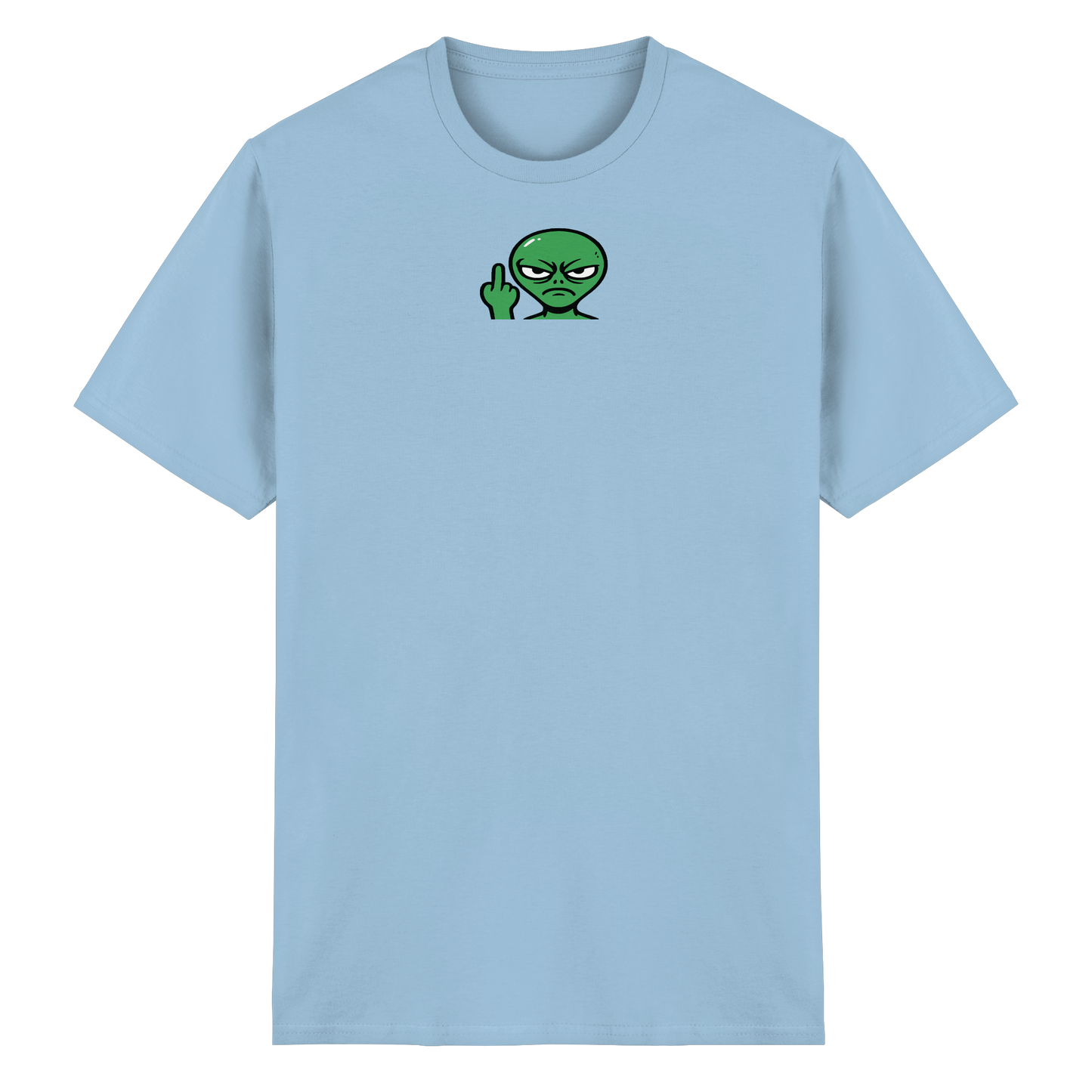 Alien mit Mittelfinger – Erdleben ist kein Ponyhof - Heavy Cotton T-Shirt