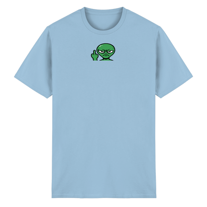 Alien mit Mittelfinger – Erdleben ist kein Ponyhof - Heavy Cotton T-Shirt