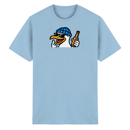 Möwe mit Mittelfinger – Dein nachtaktives Party-Orakel - Heavy Cotton T-Shirt