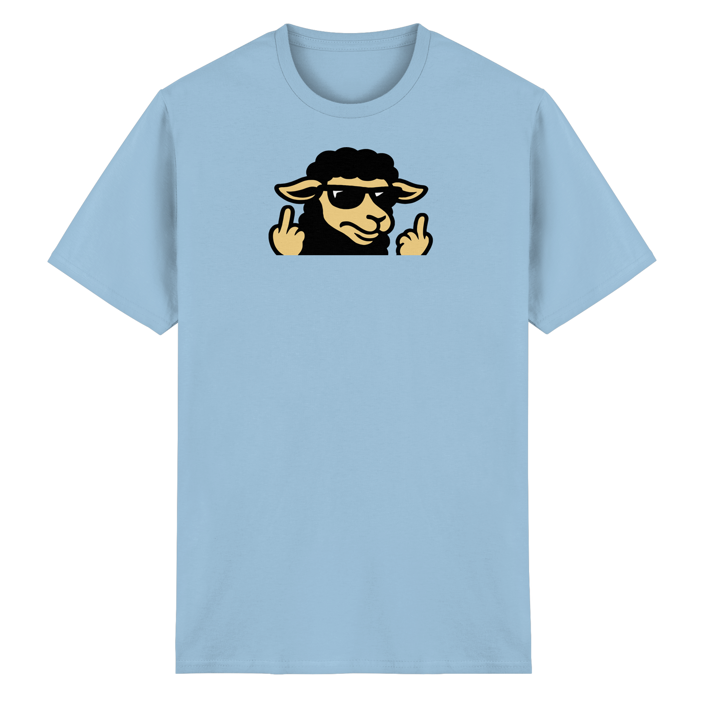 Schwarzes Schaf mit Mittelfinger – Schluss mit Nettigkeit - Heavy Cotton T-Shirt