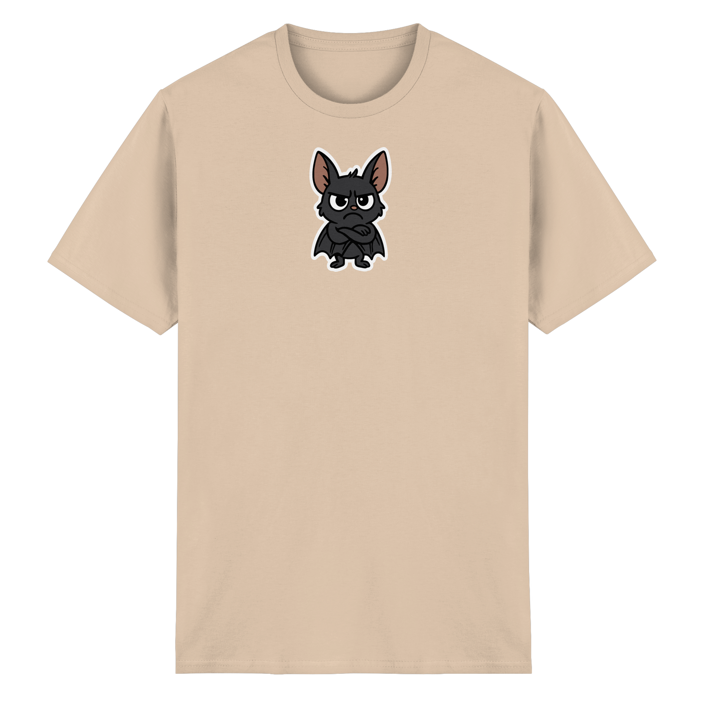 Fledermaus mit verschränkten Flügeln – Nachtmodus: Skepsis aktiv - Heavy Cotton T-Shirt