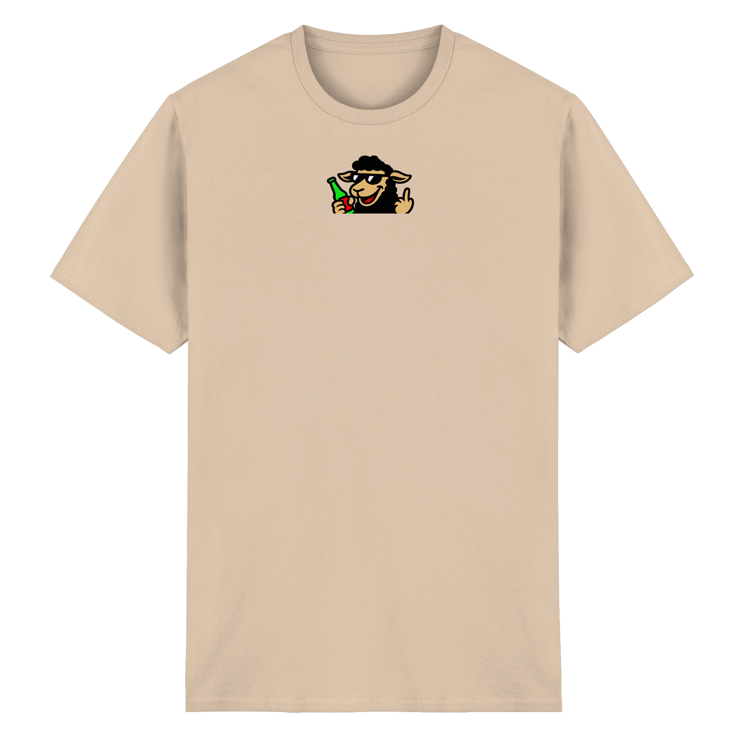 Schaf mit Mittelfinger im Partymodus – Zu viel Konfetti, zu wenig Geduld  - Heavy Cotton T-Shirt