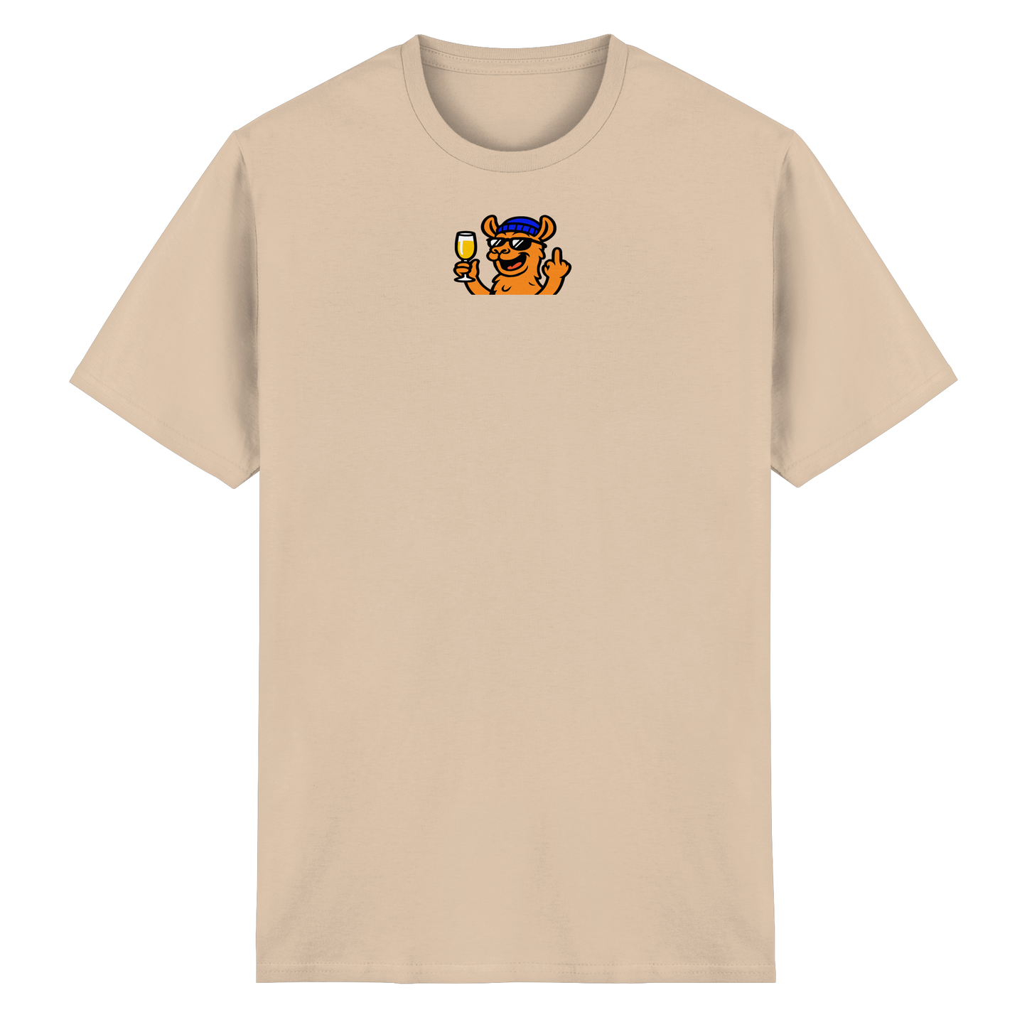 Lama mit Mittelfinger – Der ultimative Stoppschild für Laberer - Heavy Cotton T-Shirt