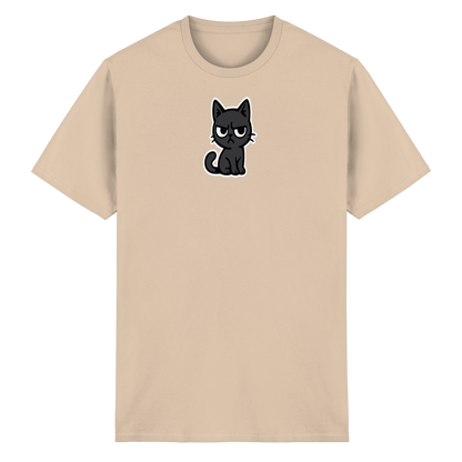 Schwarze Katze im Schatten – Personal wird beobachtet - Heavy Cotton T-Shirt