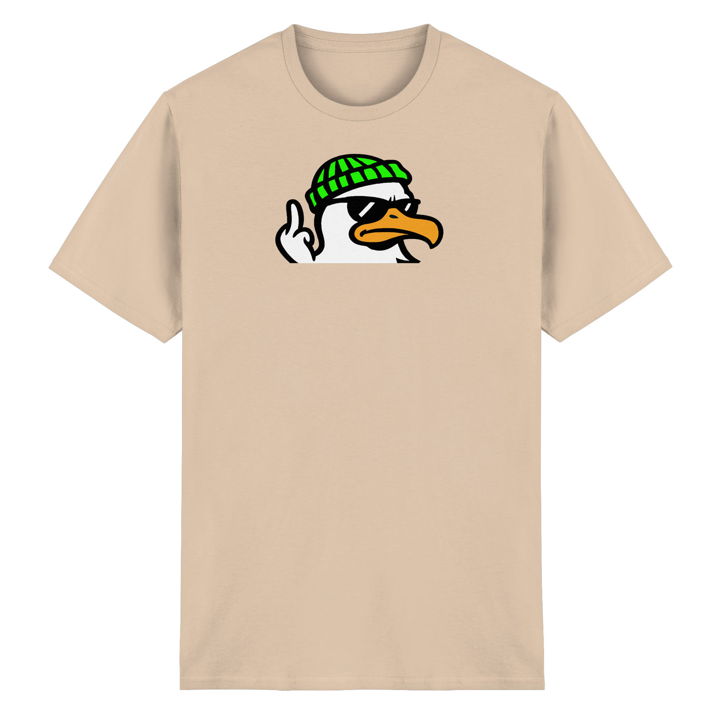 Möwe mit Mittelfinger – Klarstellung in Federform - Heavy Cotton T-Shirt