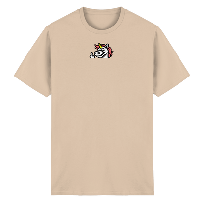Einhorn mit Mittelfinger – Zu süß zum Ertragen, zu frech zum Ignorieren - Heavy Cotton T-Shirt